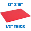Red Standard Cutting Board - 12 x 18
