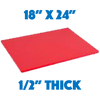 Red Standard Cutting Board - 18 x 24