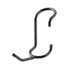 2 Inch All Purpose Hook - Black - 5-Pack (SPH520)