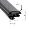 26 1/8 x 44 1/2 Leer Gasket