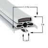 38 1/4 x 77 1/2- 3 Sided Elliot Williams Gasket - Profile 166