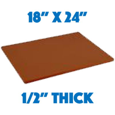 Restaurant Thick Plastic Cutting Board, NSF, FDA Approved - 18 x