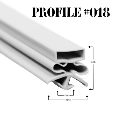 22 x 55 Intermetro Door Gasket (No Magnet) (018M-1874)
