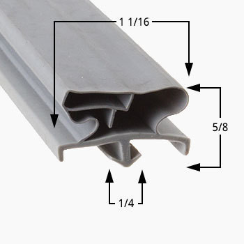 22 3/4 x 59 3/4 Traulsen Gasket -SVC-60256-00