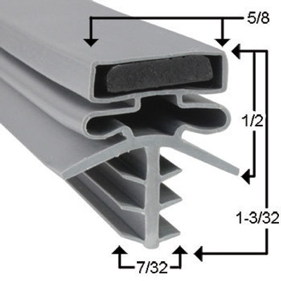 35 1/2 x 77 3/4 Brown  Gasket