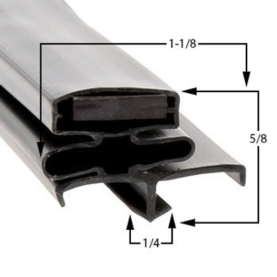 23 3/8 x 25 3/8 Glastender  Gasket