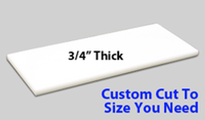 White Cutting Board - 3/4" Thickness