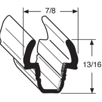 GASKET, 25-1/8" BUMPER GRAY