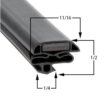 26 1/8 x 44 1/2 Leer Gasket