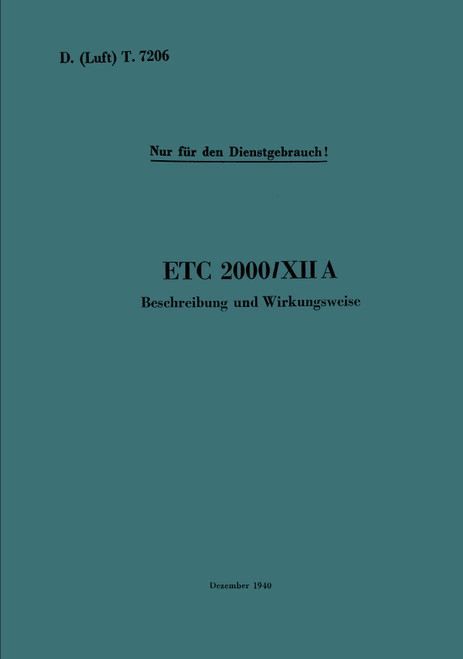 ETC 2000 IX A IX Weapons Manual, waffen-handbuck (German Language)