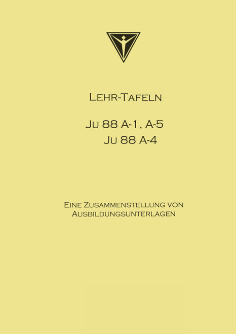 Junkers Ju 88 A-1, A-4 ,A-5  Aircraft Instructional Image Series,  Lehrbildreihe (German Language)