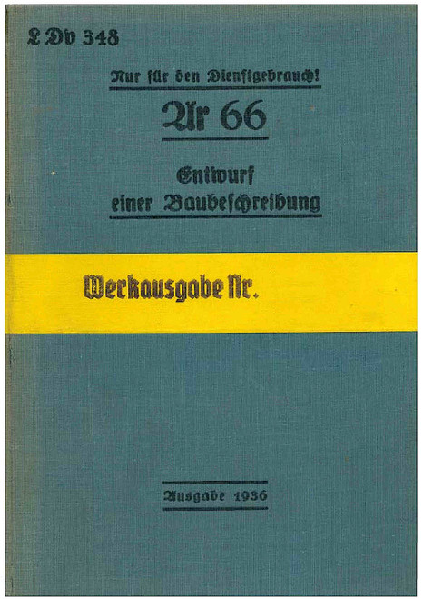Arado Ar 66 Aircraft Construction Descriptions Manual 1936, German Language :Baubeschreibung Arado Ar 66 Aircraft Construction Descriptions Manual 1936, German Language :Baubeschreibung