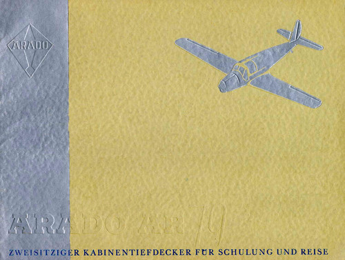 Arado Ar 79 Promotional Brochure, Werbebroschuere Arado Ar 79 Promotional Brochure, Werbebroschuere