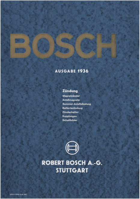Bosch products for aircraft- 1936, German Language: EZ fuer Flugzeuge Bosch products for aircraft- 1936, German Language: EZ fuer Flugzeuge