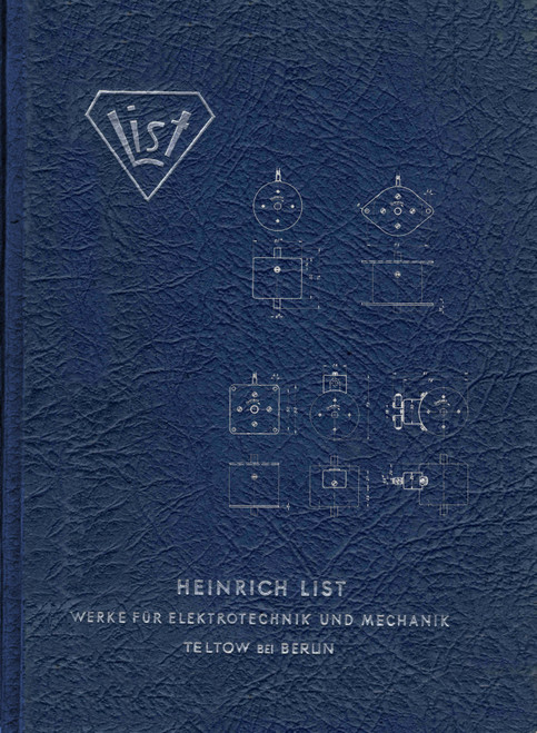 List Electro-Mechanical Catalogue for Aircraft (German Language ) List Electro-Mechanical Catalogue for Aircraft (German Language )