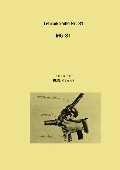 MG 81 Machine Gun – Aircraft Instructional Image Series, Lehrbildreihe, Machine Gun – Aircraft Instructional Image Series MG 81 Machine Gun – Aircraft Instructional Image Series, Lehrbildreihe, Machine Gun – Aircraft Instructional Image Series