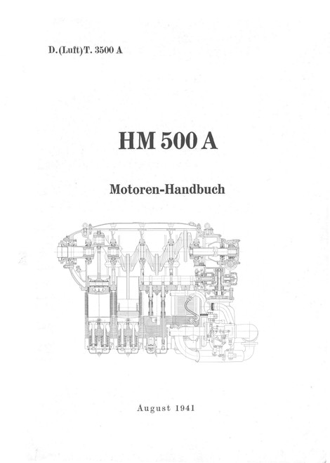 Hirt HM 500 A Aircraft Engine Technical Manual, motoren handbuch (German Language ) Hirt HM 500 A Aircraft Engine Technical Manual, motoren handbuch (German Language )
