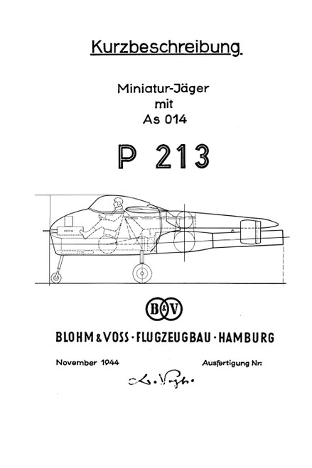 Blohm & Voss BV P-213, Experimental Aircraft Project – Technical Manual, Kuzbeschreibung(German Language)