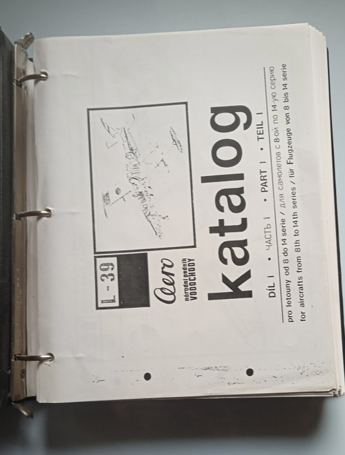 Vodochody Aero L-39 Albatros Catalog Part 1 – Aircraft Illustrated Parts Catalog Manual, paper manual photocopy