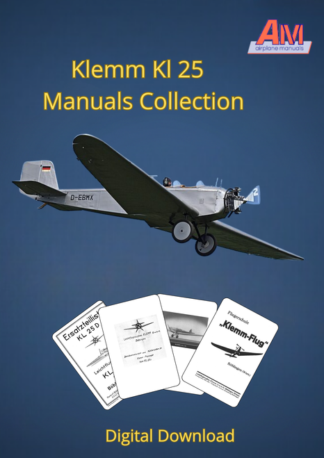 Klemm Kl 25 Manuals Collection_cover