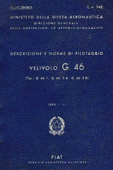 Fiat G.46  Manuale Pilota (CA743)