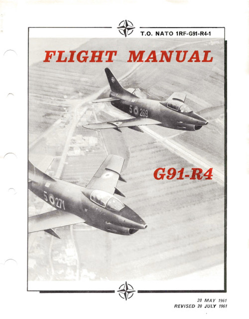 Fiat G.91 R4 Aircraft  Flight manual( English language )