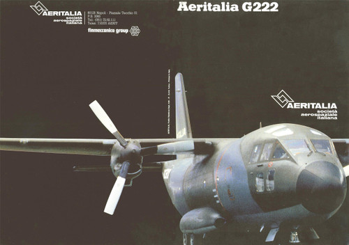 Aeritalia  G-222  brochure 1 ( 1983 ) (English language)