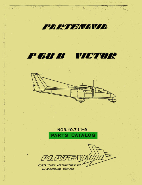 Partenvia P.68 B Aircraft Illustrated Parts Catalog Manual,( 1976 )