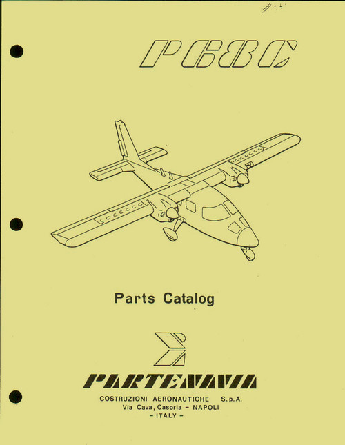 Partenvia P.68 B Aircraft Illustrated Parts Catalog Manual,( 1979 )