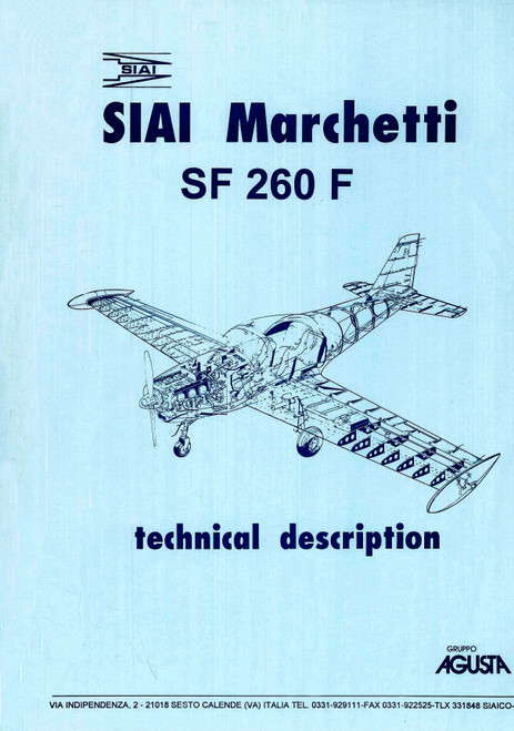SIAI Marchetti SF-260 F Aircraft Technical Manual (1992) SIAI Marchetti SF-260 F Aircraft Technical Manual (1992)
