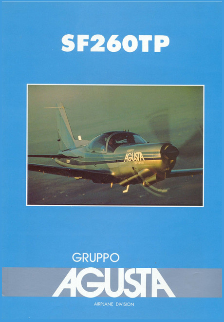 SIAI Marchetti SF-260 TP Aircraft Technical Brochure Manual(english and french language )