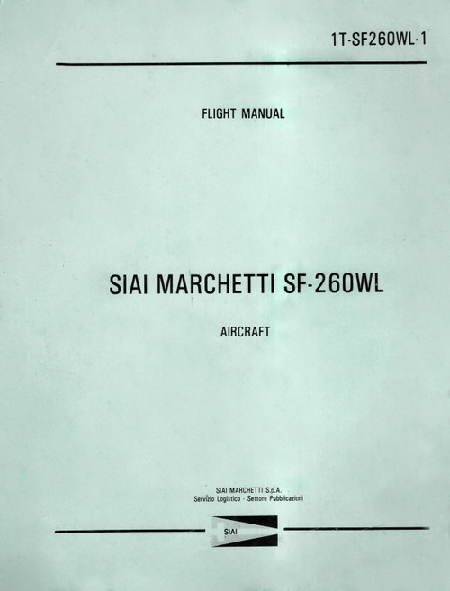 SIAI Marchetti SF-260 WL Aircraft Flight Manual (1978)