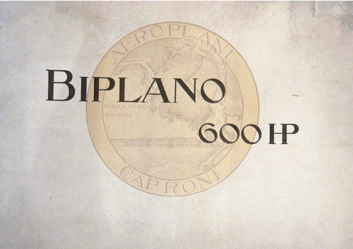 Caproni HP 600(Ca.5 o Ca.44) Catalogo Nomenclatore (1917) Caproni HP 600(Ca.5 o Ca.44) Catalogo Nomenclatore (1917)