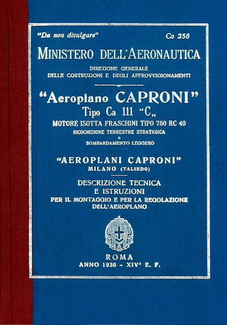 Caproni Ca.111 C  Istruzioni per il Montaggio e la Regolazione (1936)