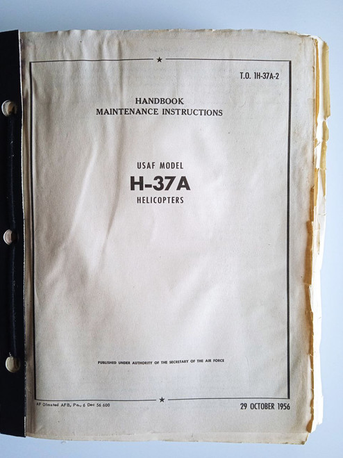 Sikorsky H-37A Helicopter Illustrated parts breakdown (T.O.1H-37A-2)