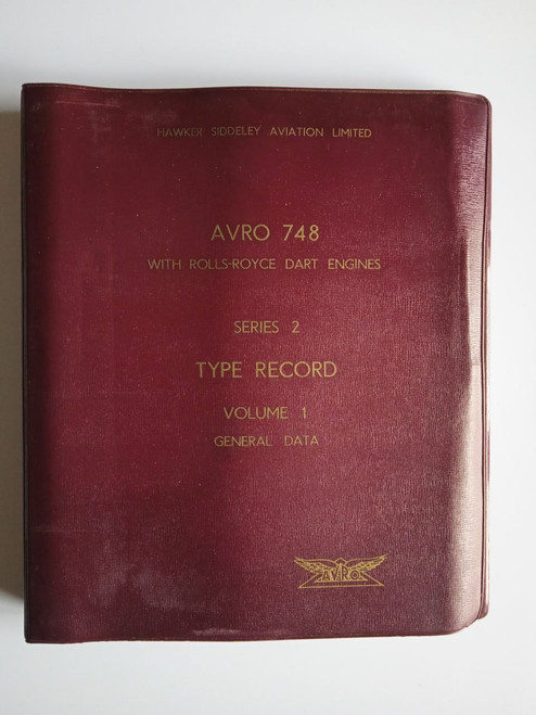 Avro 748 Aircraft Type Record General Data Manual Series 2
original paper manual (English language) Avro 748 Aircraft Type Record General Data Manual Series 2
original paper manual (English language)