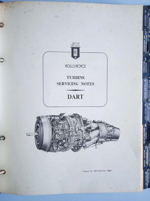 Rolls Royce Dart Aircraft Engine Services Notes Manual.(1958)
original paper manual (English language) Rolls Royce Dart Aircraft Engine Services Notes Manual.(1958)
original paper manual (English language)