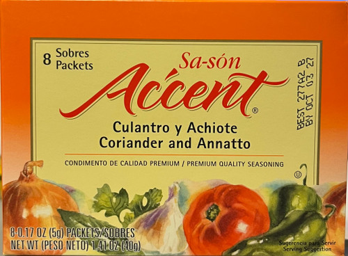 Accent Sazon Culantro y Achiote 8 packets mini