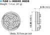 T-MBD8-48-FA - Dimensions