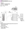 DRSM60-05A4AZAK / AZD-KX - Dimensions