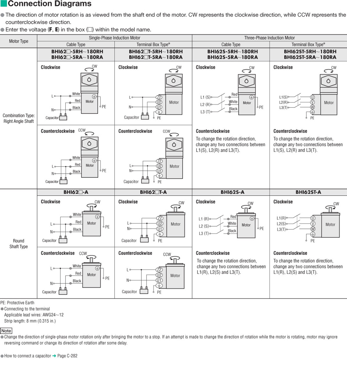 BHI62E-12.5RA - Connection