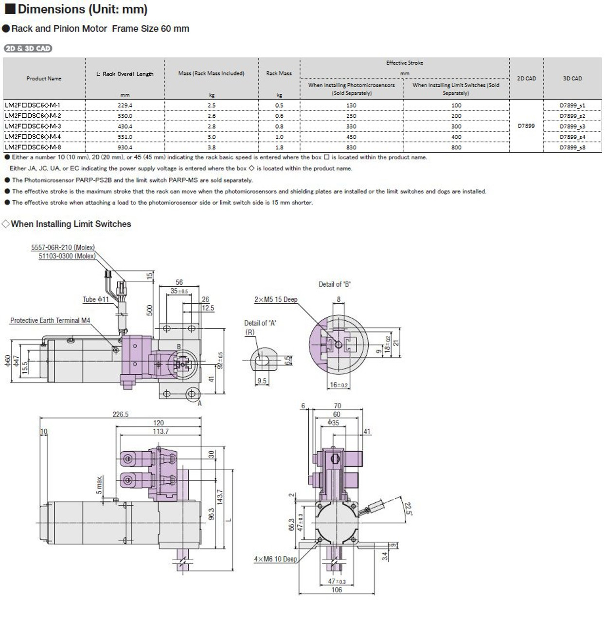 LM2F45DSC6UAM-8 - Dimensions