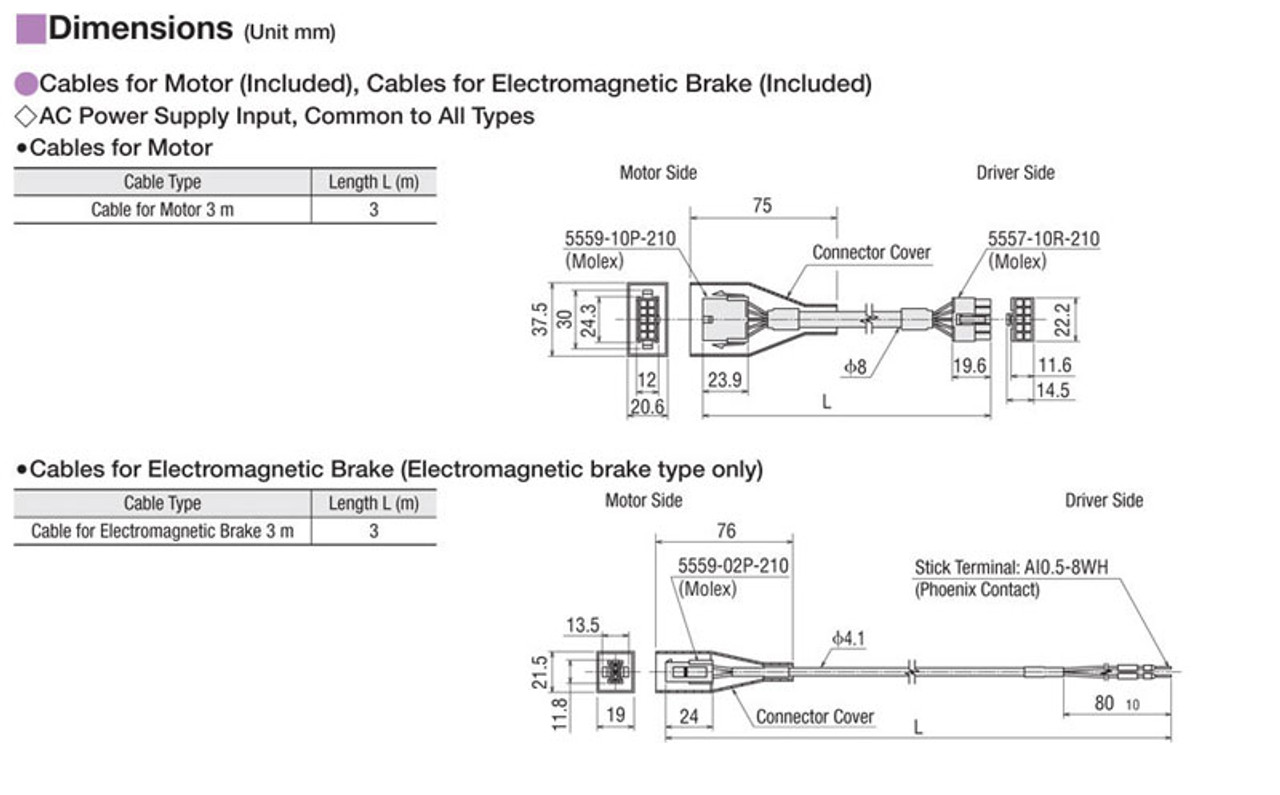 EACM6WD05ARAC-G - Dimensions