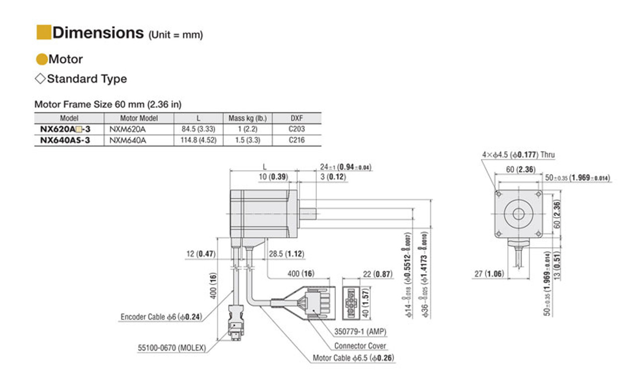 NX640AS-3 - Dimensions