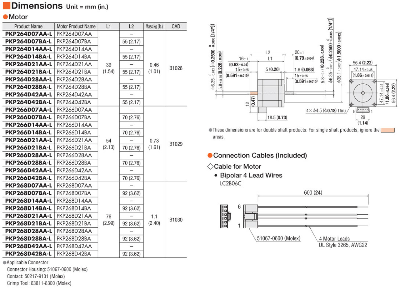 PKP266D07AA-L - Dimensions