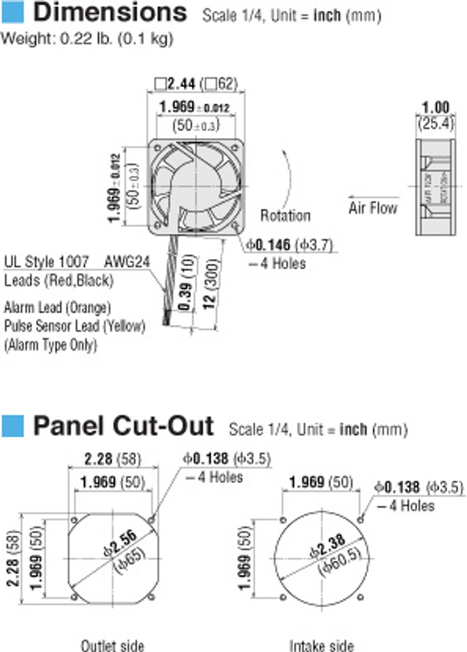 T-MD625B-12-G - Dimensions