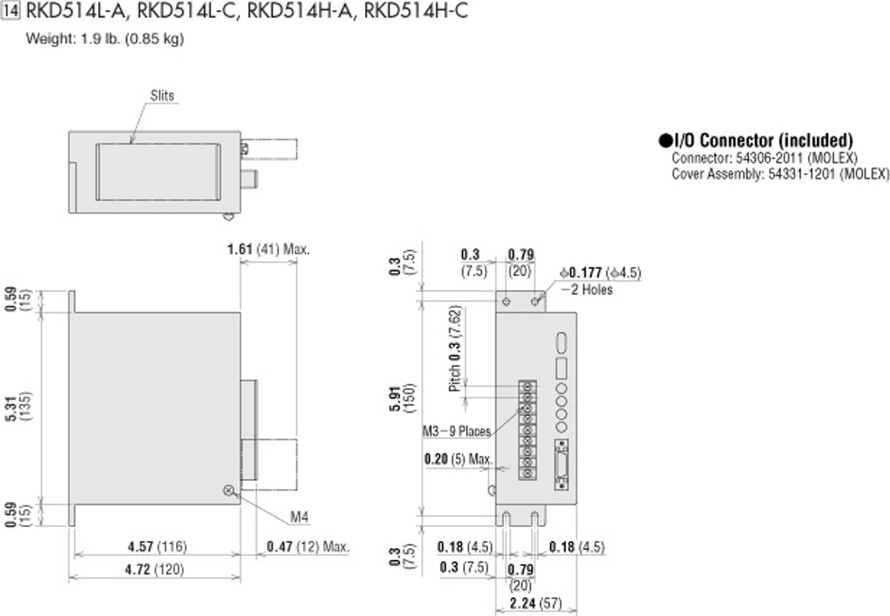 RKD514H-C - Dimensions