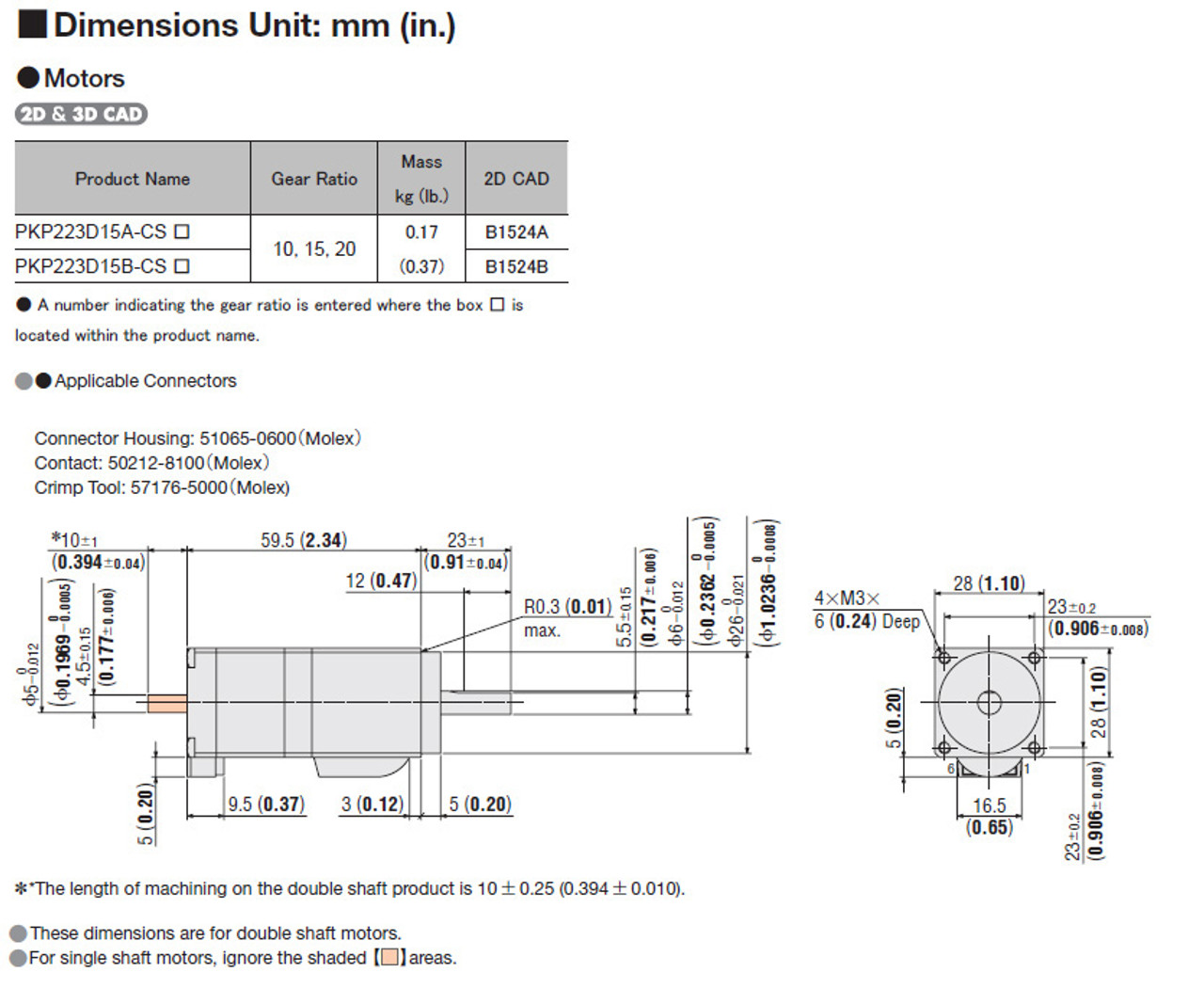 PKP223D15A-CS10 - Dimensions