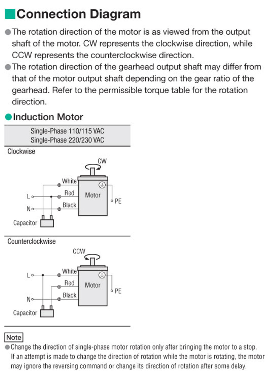 2IK6UC-120A - Connection