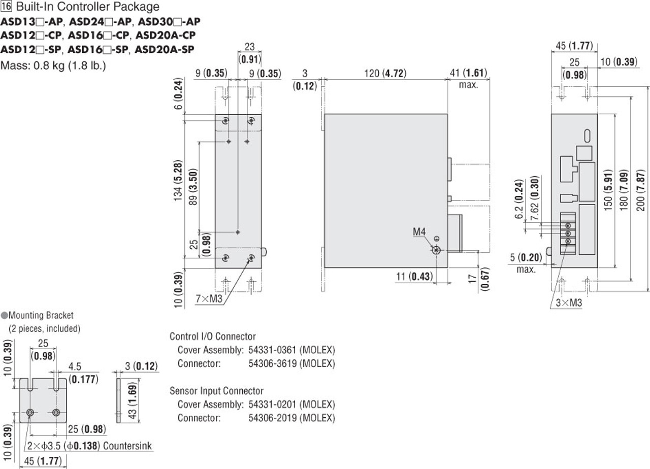 ASD30A-AP - Dimensions